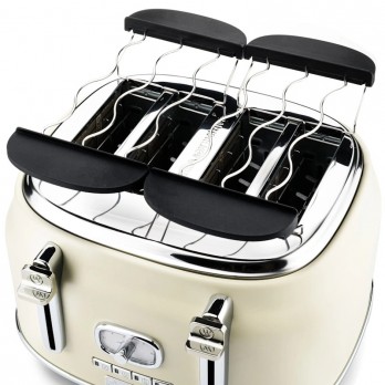 Westinghouse WKTTB809WH Retro White 4 Slice toster