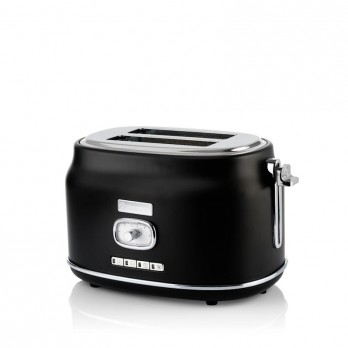 Westinghouse WKTTB857BK Retro Black 2 Slice toster
