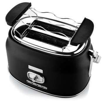 Westinghouse WKTTB857BK Retro Black 2 Slice toster