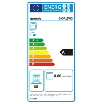 Gorenje GK5A12WG Kombinirani štednjak, 50 cm