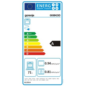 Gorenje GK6B42XD Kombinirani štednjak, 60 cm