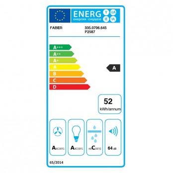 Faber Modular BK Matt F60 zidna napa 335.0706.645
