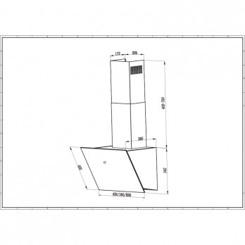 Faber VRT BK A90 2LS zidna napa 330.0567.492
