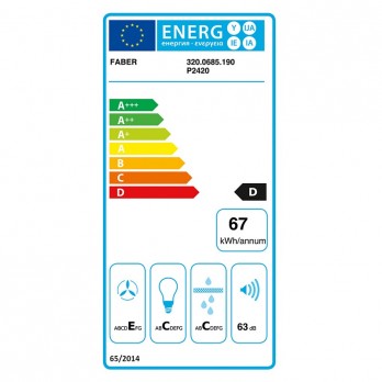 Faber Strip Smart PB BK A60/3 zidna napa 320.0685.190