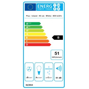 Falmec MIRA PLUS 40 WHITE otočna napa 8034122368375