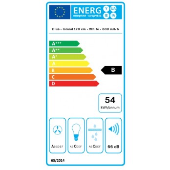 Falmec Plane Plus 120 cm Bijela otočna napa 8034122367019