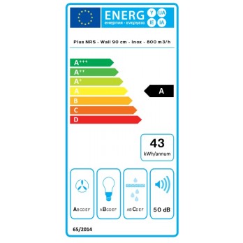 Falmec Plane Plus NRS 90 cm Inox zidna napa 8034122367361