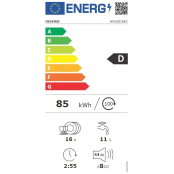 Hisense HV63D16EX ugradbena perilica posuđa