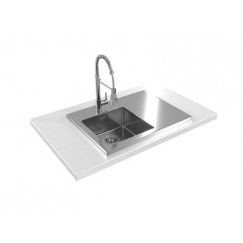 Alveus Luxal 30 flat, sudoper, ravni rub, desno korito