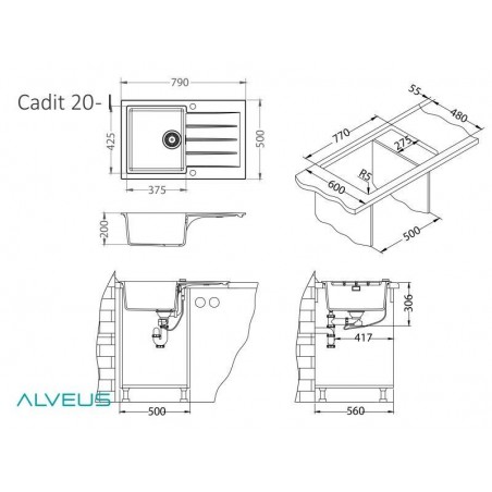 Alveus Cadit 20 sudoper ARCTIC - G11