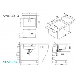 Alveus Atrox 30 sudoper ARCTIC - G11