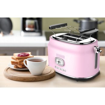 Westinghouse WKTTB857PK Retro Pink 2 Slice toster