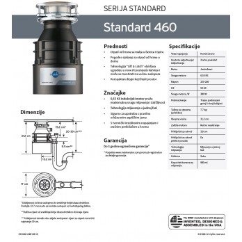 IN-SINK-ERATOR STANDARD 460 EC drobilica otpada