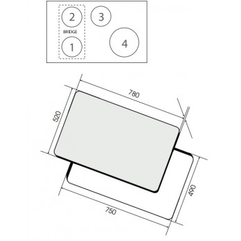 ELICA RATIO 804 PLUS BL indukcijska ploča za kuhanje PRF0183912
