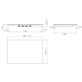ELICA RATIO 804 PLUS CONNECT BL indukcijska ploča za kuhanje PRF0199855
