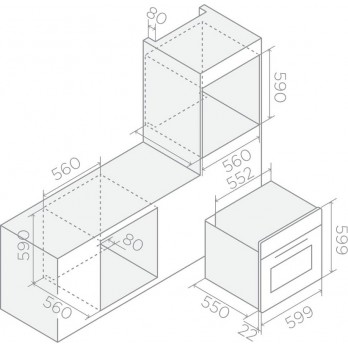 ELICA VIRTUS MULTI 60 TFT PY multifunkcionalna pećnica PRF0199718