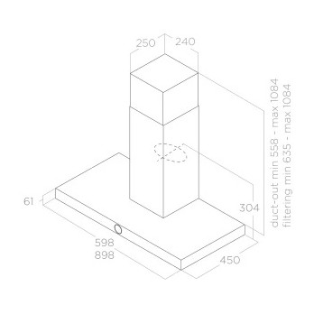 ELICA LOL WH/A/90 MOON EDITION zidna napa PRF0186282