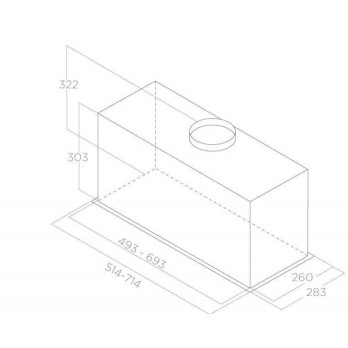 ELICA ENTER WH/A/72 ugradbena napa PRF0197647