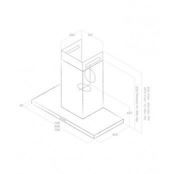 ELICA THIN IX/A/120 zidna napa PRF0144972
