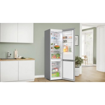 Bosch KGN397LDF hladnjak sa zamrzivačem na dnu 203 x 60 cm Izgled nehrđajućeg čelika, Total No Frost
