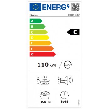 Hisense DH5S902BW sušilica rublja 9kg