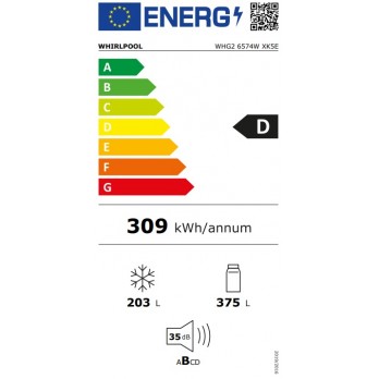 Whirlpool WHG2 6574W XK5E Side-by-Side američki hladnjak