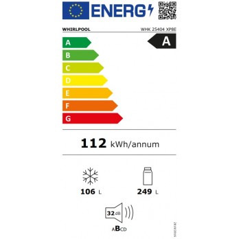Whirlpool WHK 25404 XP8E hladnjak sa zamrzivačem: No Frost