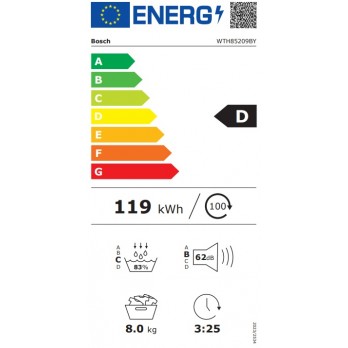 Bosch WTH85209BY Sušilica rublja s toplinskom pumpom 8 kg BLACK FRIDAY akcija