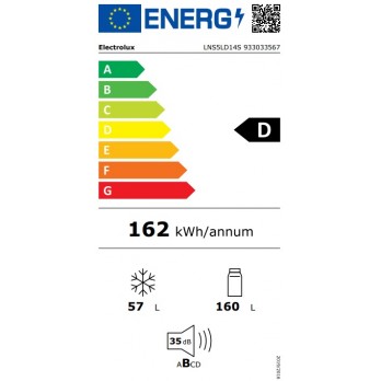 Electrolux LNS5LD14S ColdSense ugradbeni hladnjak - zamrzivač 144.1 cm