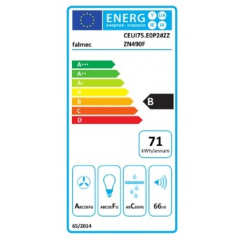 FALMEC Europa otočna napa,  crna 175 cm 8034122365688