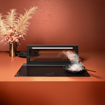 Falmec LEVEL ONE 90 stolna napa sa pločom za kuhanje, crna sjaj 800 m³/h 8034122367675