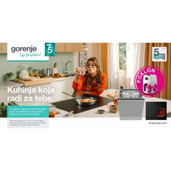Gorenje GV663D65 ugradbena perilica posuđa, 60 cm + FRITEZA