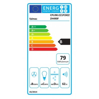 Falmec PLANE NO DROP 90 otočna napa crna 800m3/h 8034122362540