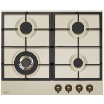 Amica PGA6101ApCi plinska ploča za kuhanje Retro, bež