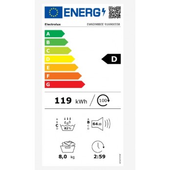 Electrolux EW6D98BEE sušilica rublja 8kg