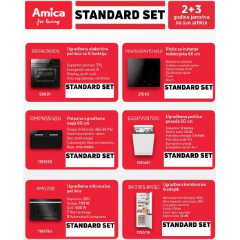 Amica STANDARD SET kuhinjskih uređaja