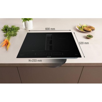 Gorenje GEH6432BSCWF indukcijska ploča za kuhanje s napom, 60 cm