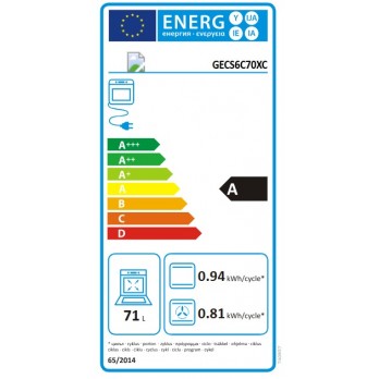 Gorenje GECS6C70XC Električni štednjak, 60 cm