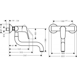 Hansgrohe M416-W260 kuhinjska slavina