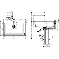 Hansgrohe C51-F660-07 set sudoper i slavina