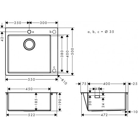 Hansgrohe S711-F450 sudoper