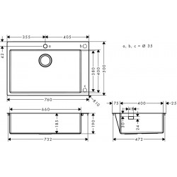 Hansgrohe S711-F660 sudoper