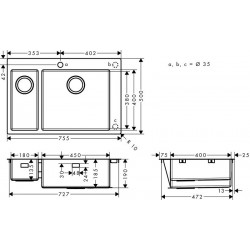 Hansgrohe S711-F655 sudoper