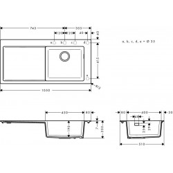 Hansgrohe S514-F450 GS sudoper