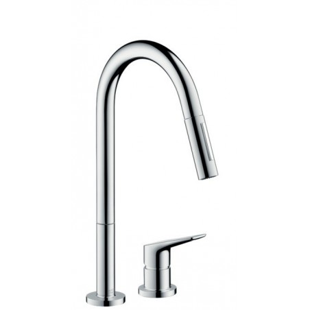 AXOR Citterio M kuhinjska slavina sa tušem izgled brušenog zlata