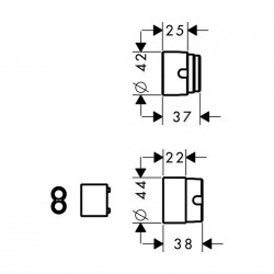 AXOR produžni komplet 25 mm