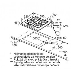 Bosch PPP6A6M90 plinska ploča za kuhanje