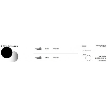 FOSTER modularna indukcija Ø 350mm 7363 355