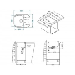 Alveus Wave Up 10 sudoper crni