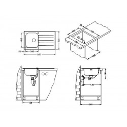 Alveus Glassix 10 sudoper bijeli